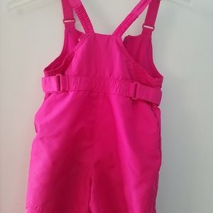 Girl's pink Cherokee zip-up Snow suit overall. Size 6X.